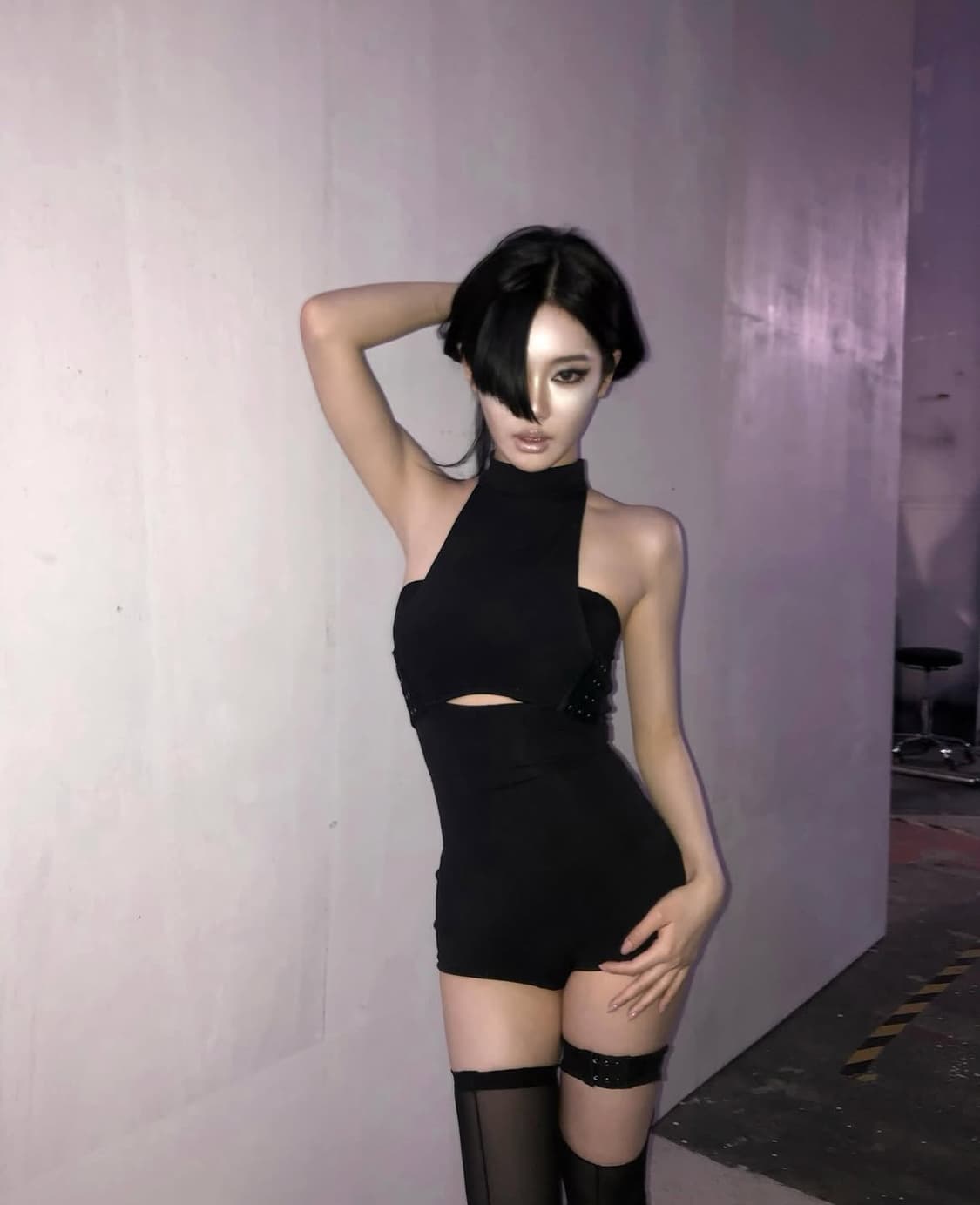 Cat tatto playsuit + Black cat tatto top 상품이미지1