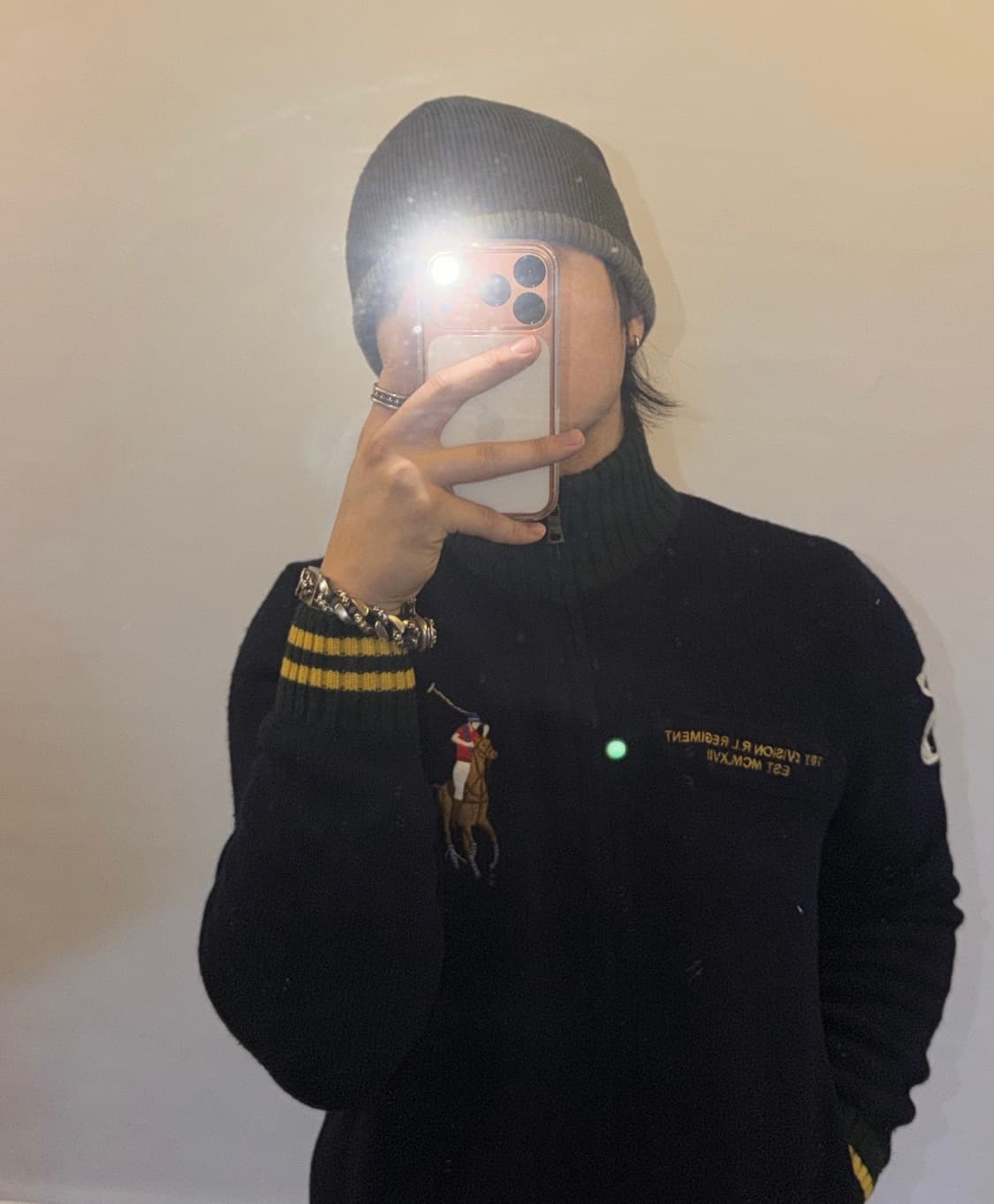 폴로 빅포니 램스울 니트집업 상품이미지1