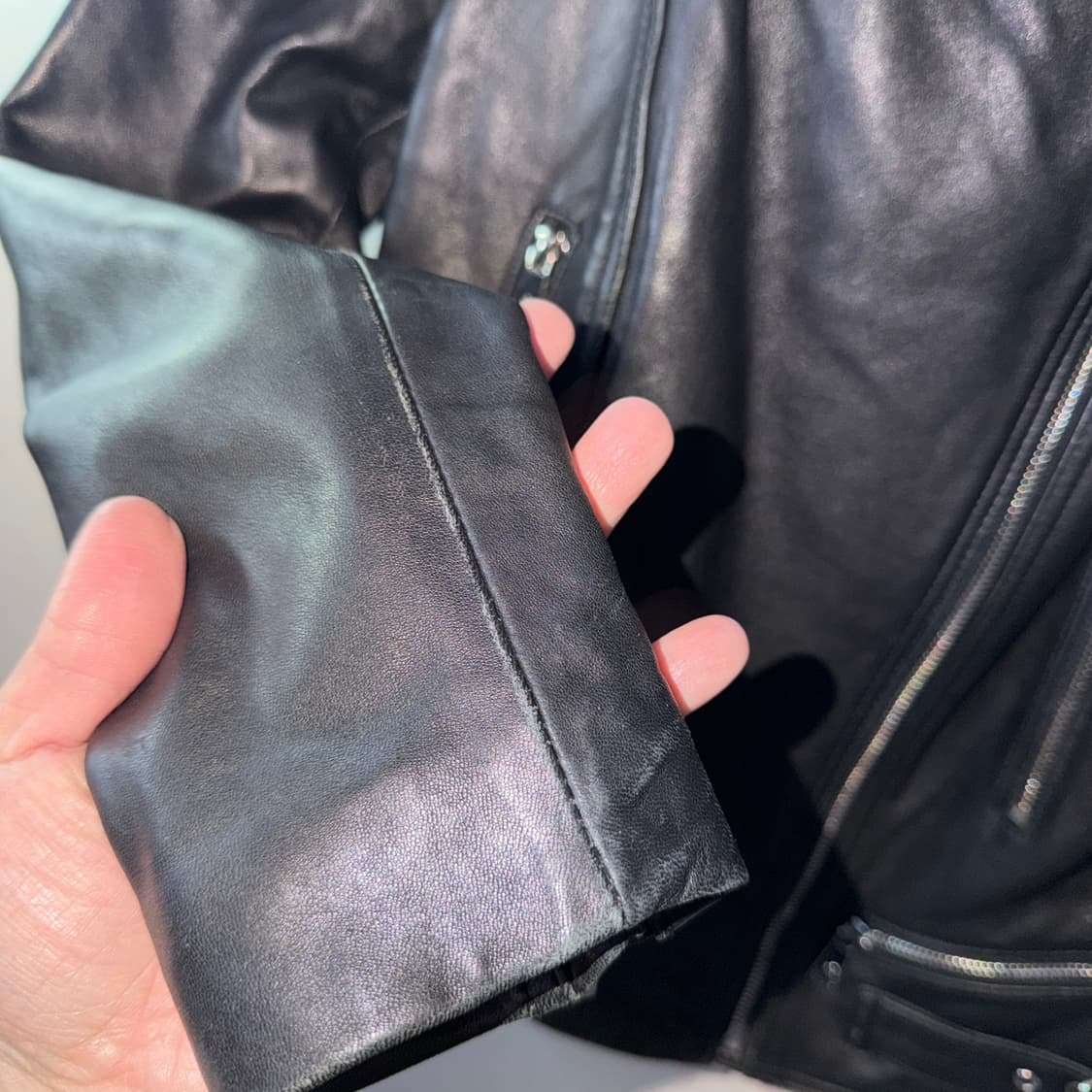 로렌 랄프로렌 그린라벨 양가죽 라이더 자켓 XS (44-55정도) 상품이미지9