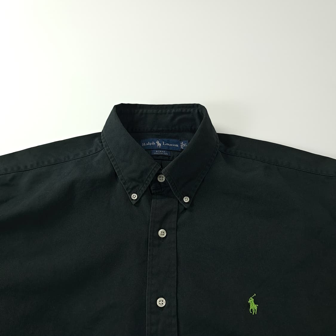CK548 XL 폴로 90s 블레이크 그린포니 블랙 셔츠 남방 상품이미지2