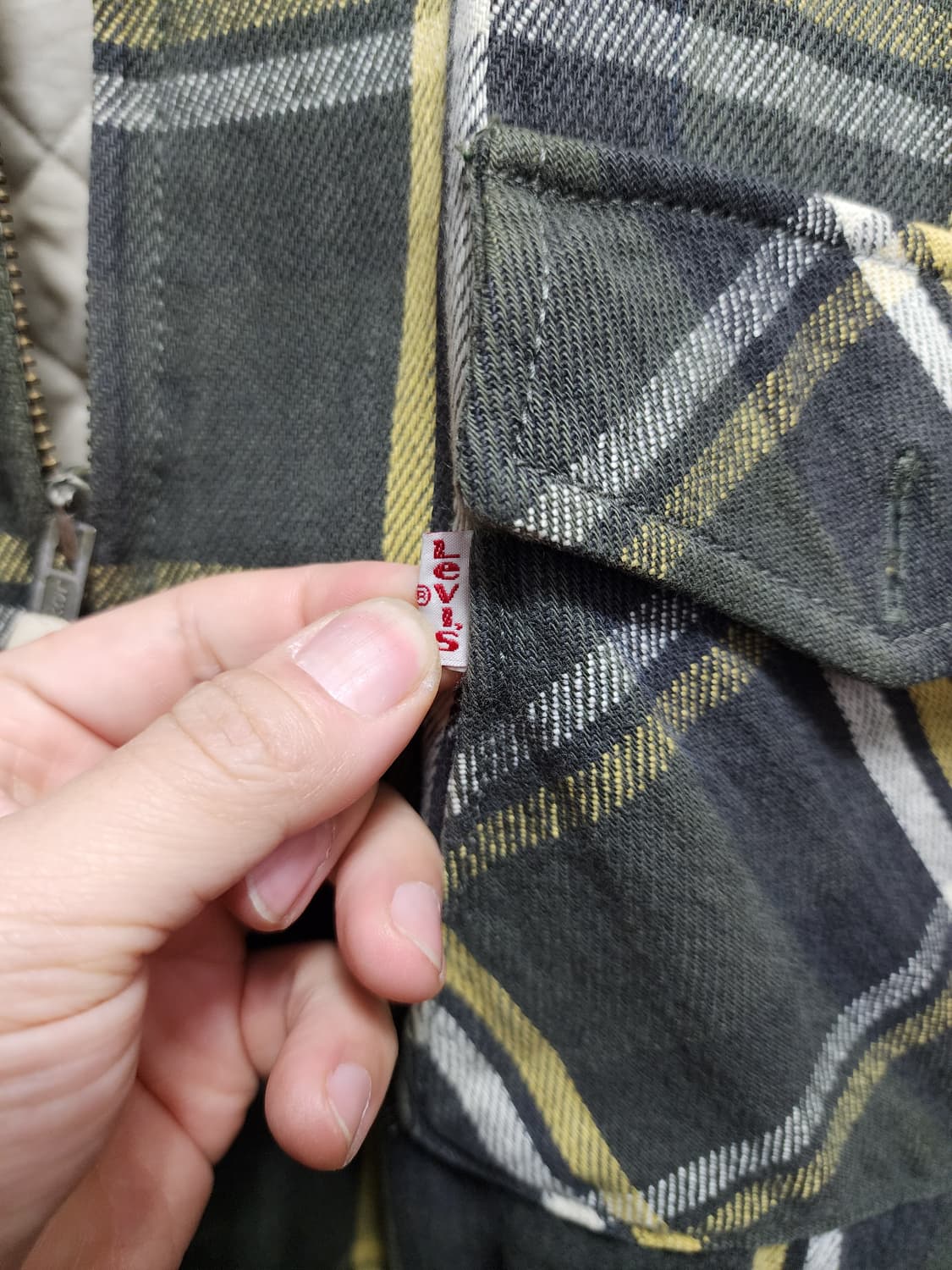 90s 리바이스 화이트탭 플란넬 자켓 (내피포함) 상품이미지6