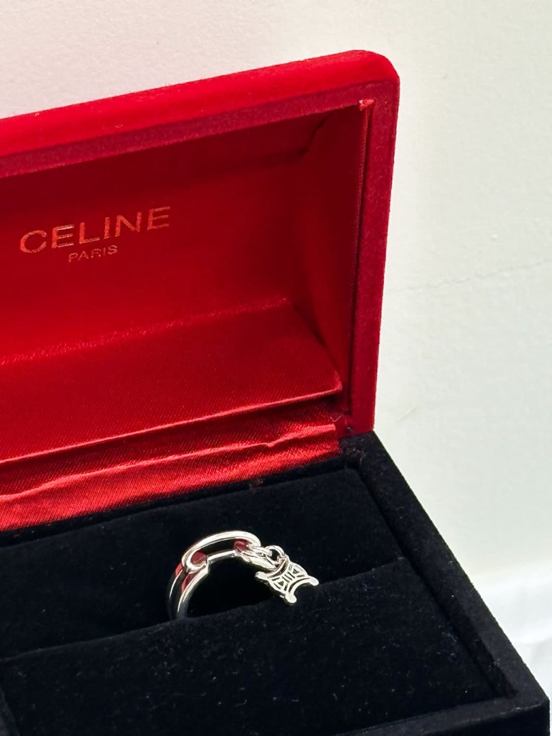 celine / 셀린느 트리오페 펜던트 실버925 반지  상품이미지4