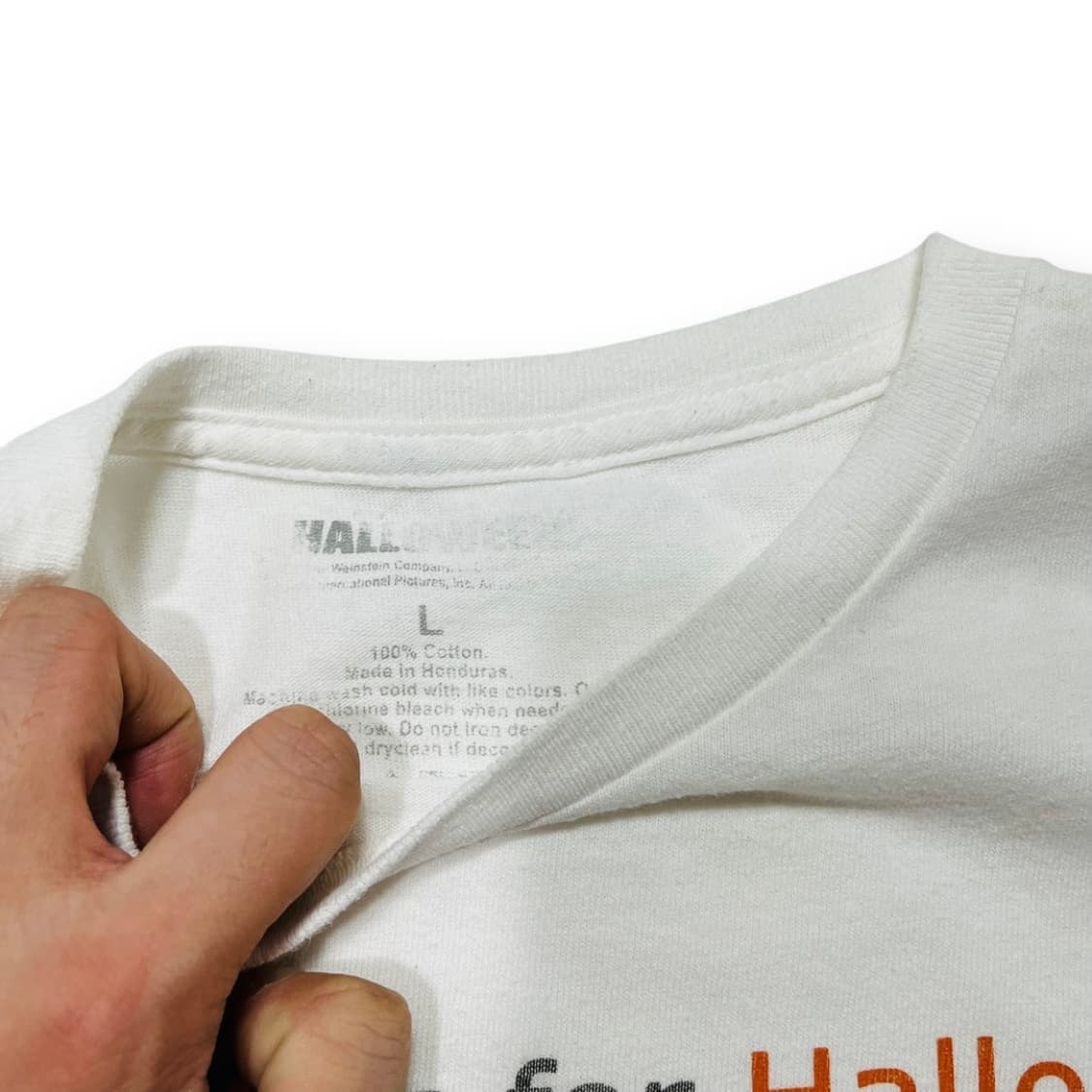 H is for 핼러윈 유령 빈티지 반팔 티셔츠 상품이미지4