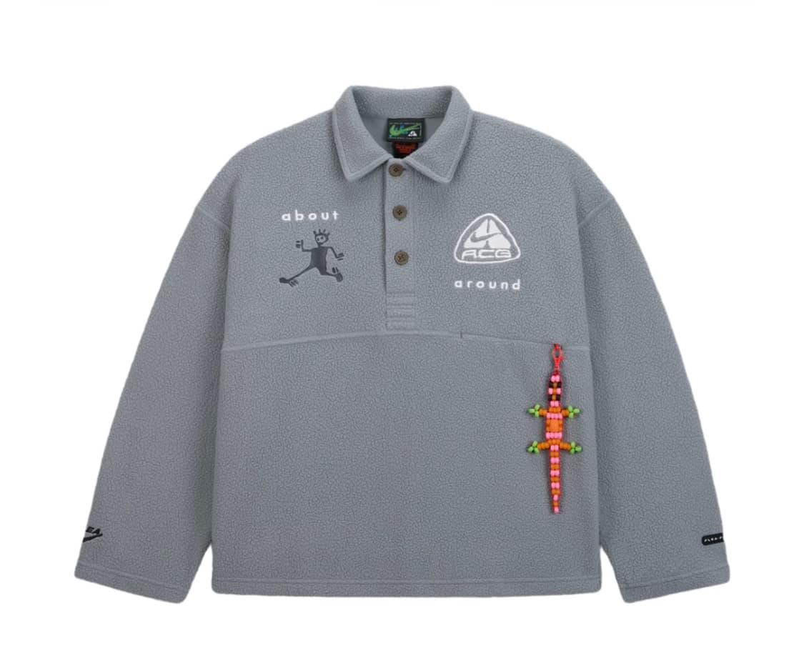 나이키 ACG CPFM 롱슬리브 폴로 그레이 M 상품이미지1