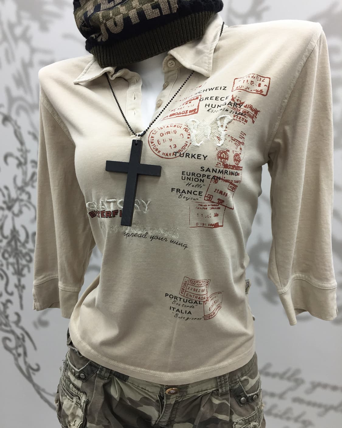 Y2K collar long sleeves 상품이미지2