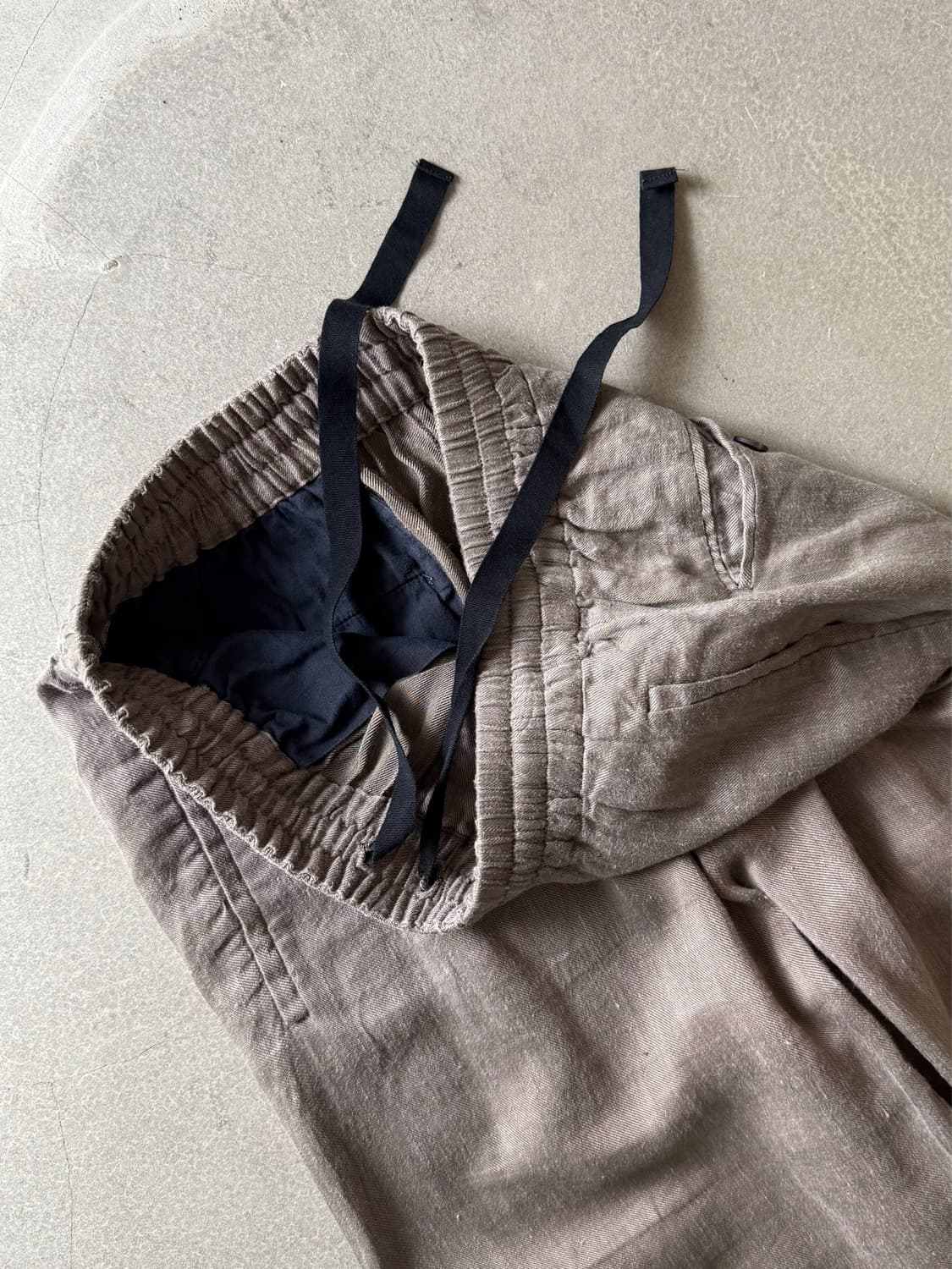 URU Linen Cupro Relaxed Easy Trousers 상품이미지7