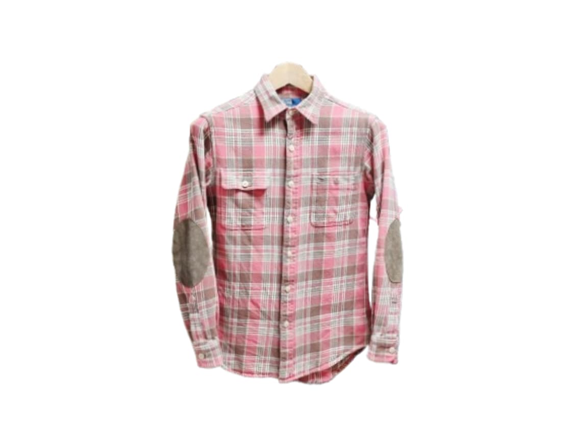 여성 레어 폴로 빈티지 두산 엘보패치 웨스턴 워크셔츠 긴팔 남방 상품이미지3