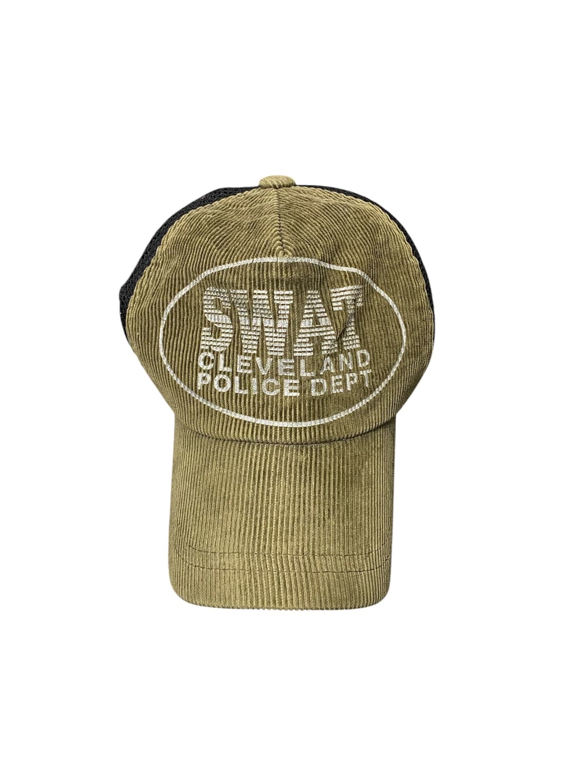 Japanese vtg 실버 레터링 코듀로이 트러커캡 상품이미지1