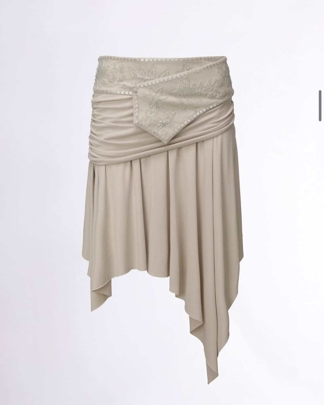 스컬프터 Beaded Jersey Skirt Raw 상품이미지2