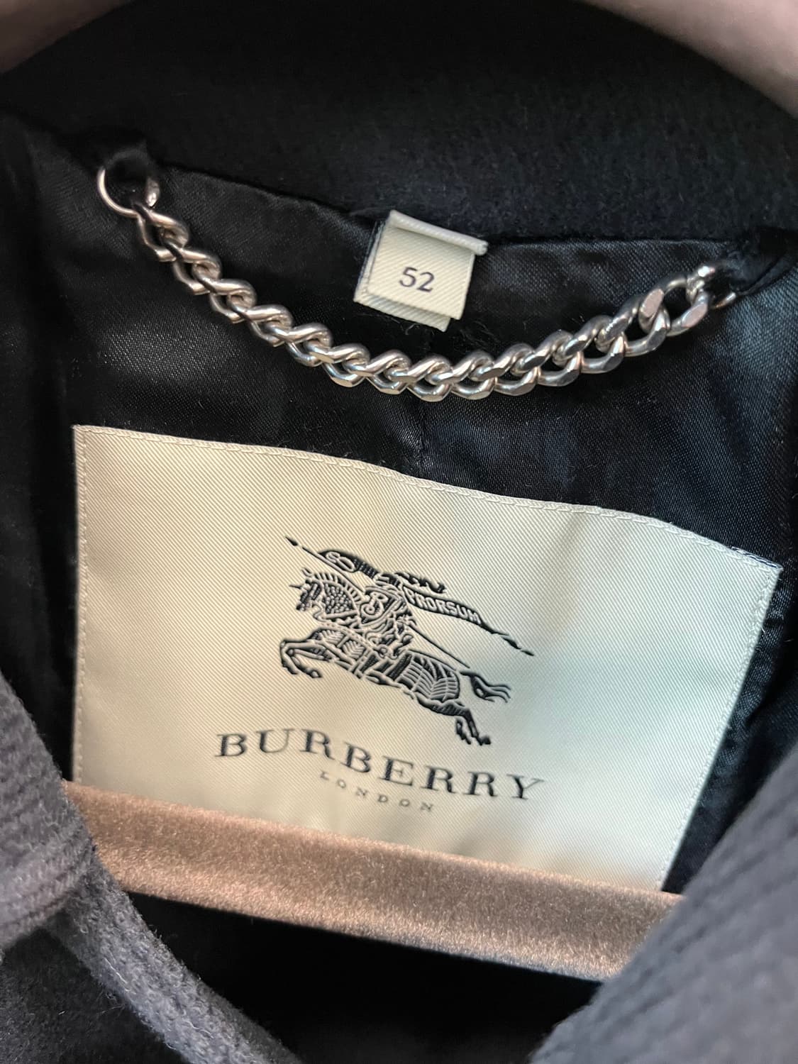 버버리 캐시미어 롱코트 블랙 52사이즈 상품이미지5