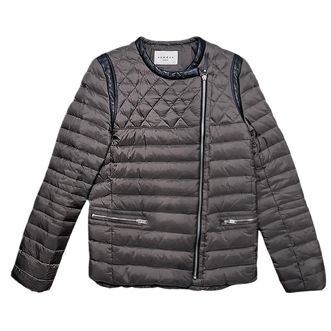 산드로 덕다운 경량패딩 양가죽 자켓 상품이미지1