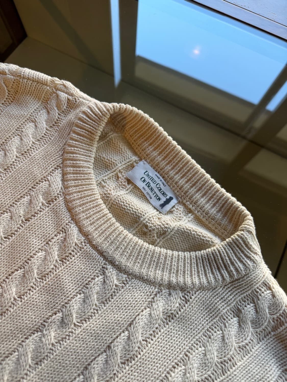 베네통 케이블 니트 105 상품이미지7