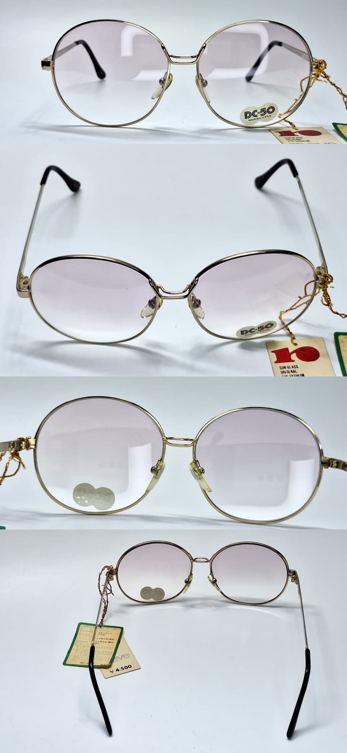 80s 일본제 빈티지 데드스톡 미사용/Reeve 557 라운드 선글라스  상품이미지4
