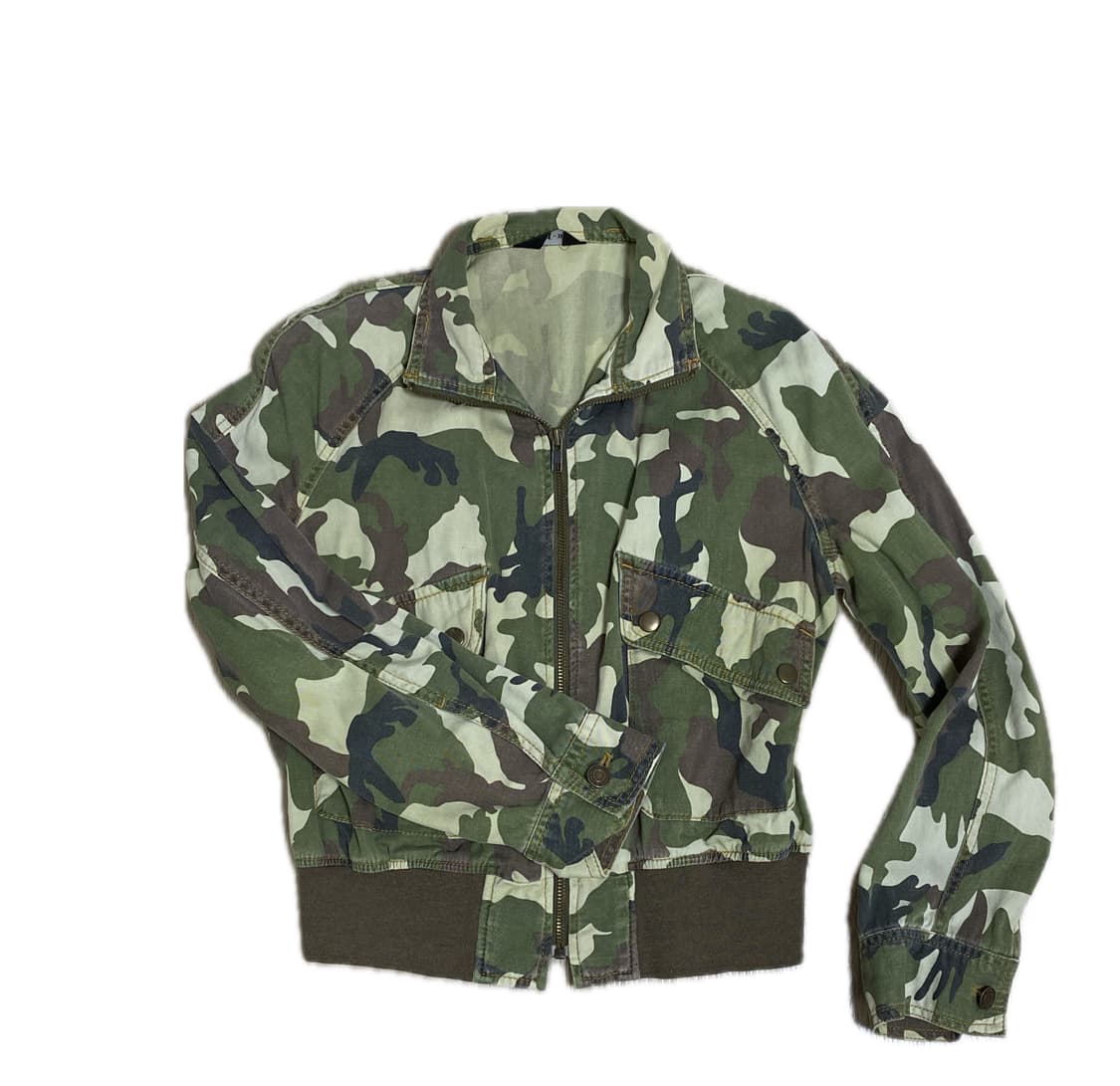 카모 크롭 자켓 상품이미지1