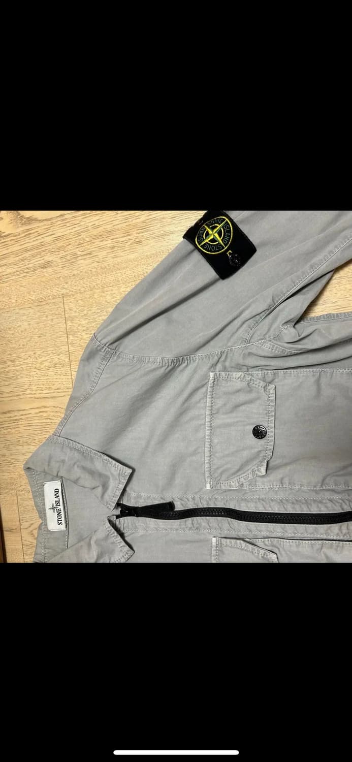 스톤 아일랜드 113WN 올드이펙트 오버셔츠 라이트 그레이 상품이미지10