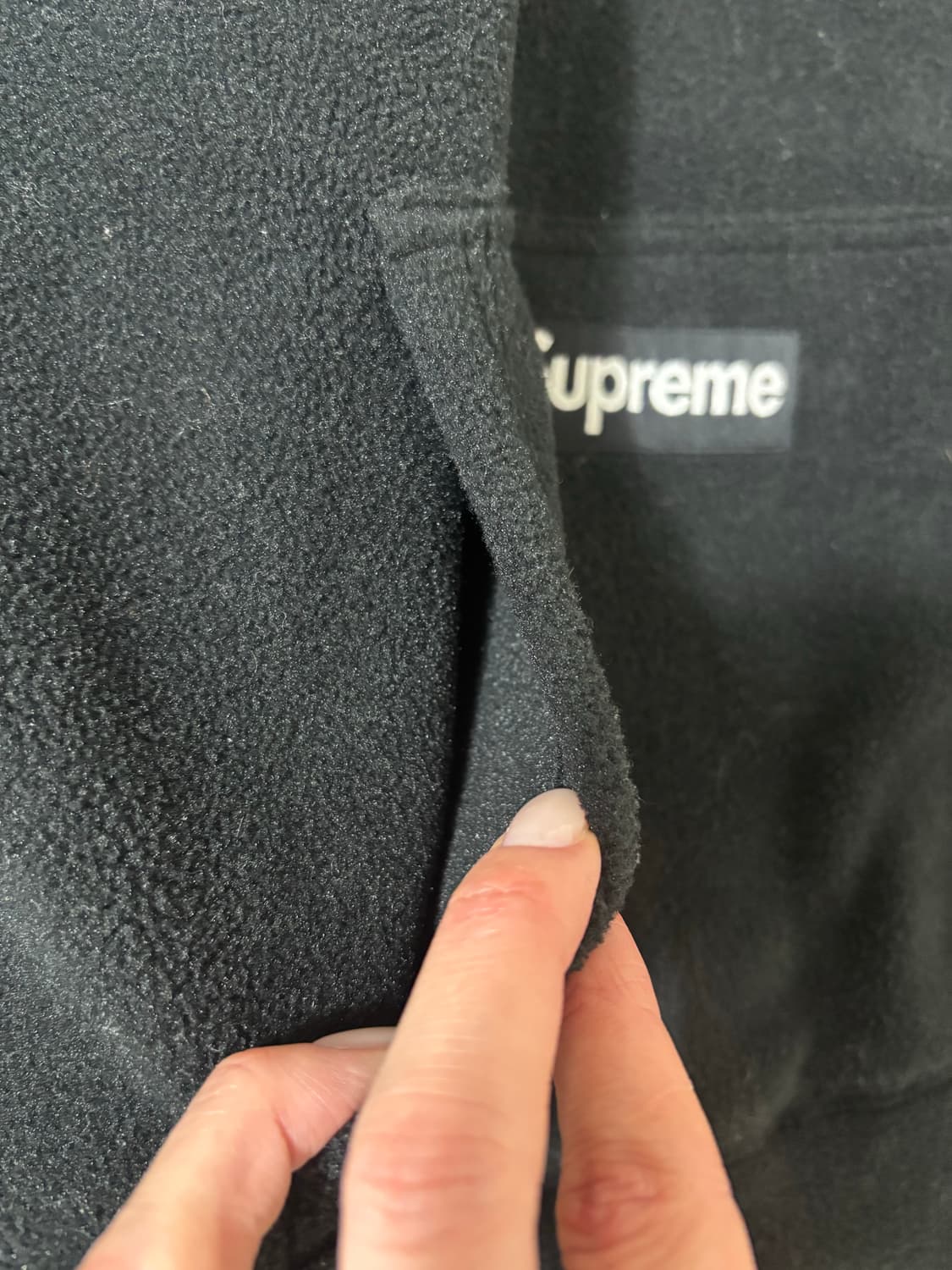 슈프림 폴라텍 후리스 플리스 블랙 라지 (정품) 상품이미지4