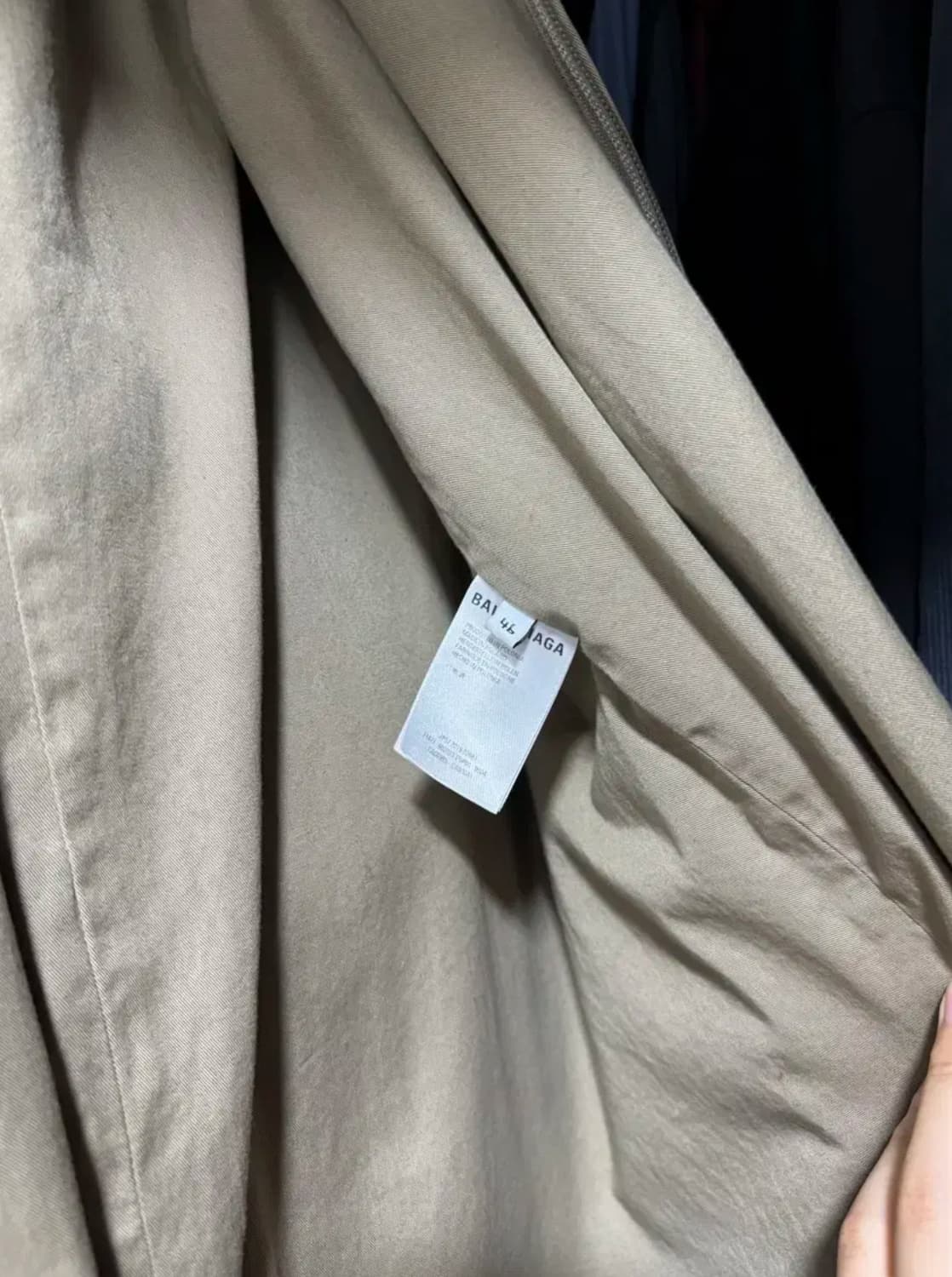 발렌시아가 후드코트 46 사이즈 상품이미지1