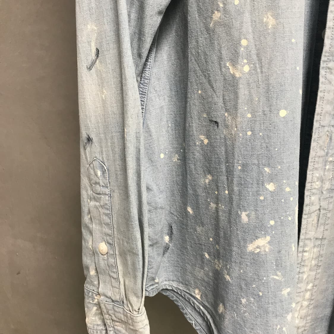 폴로 랄프로렌 페인팅 데님 셔츠 L 상품이미지4