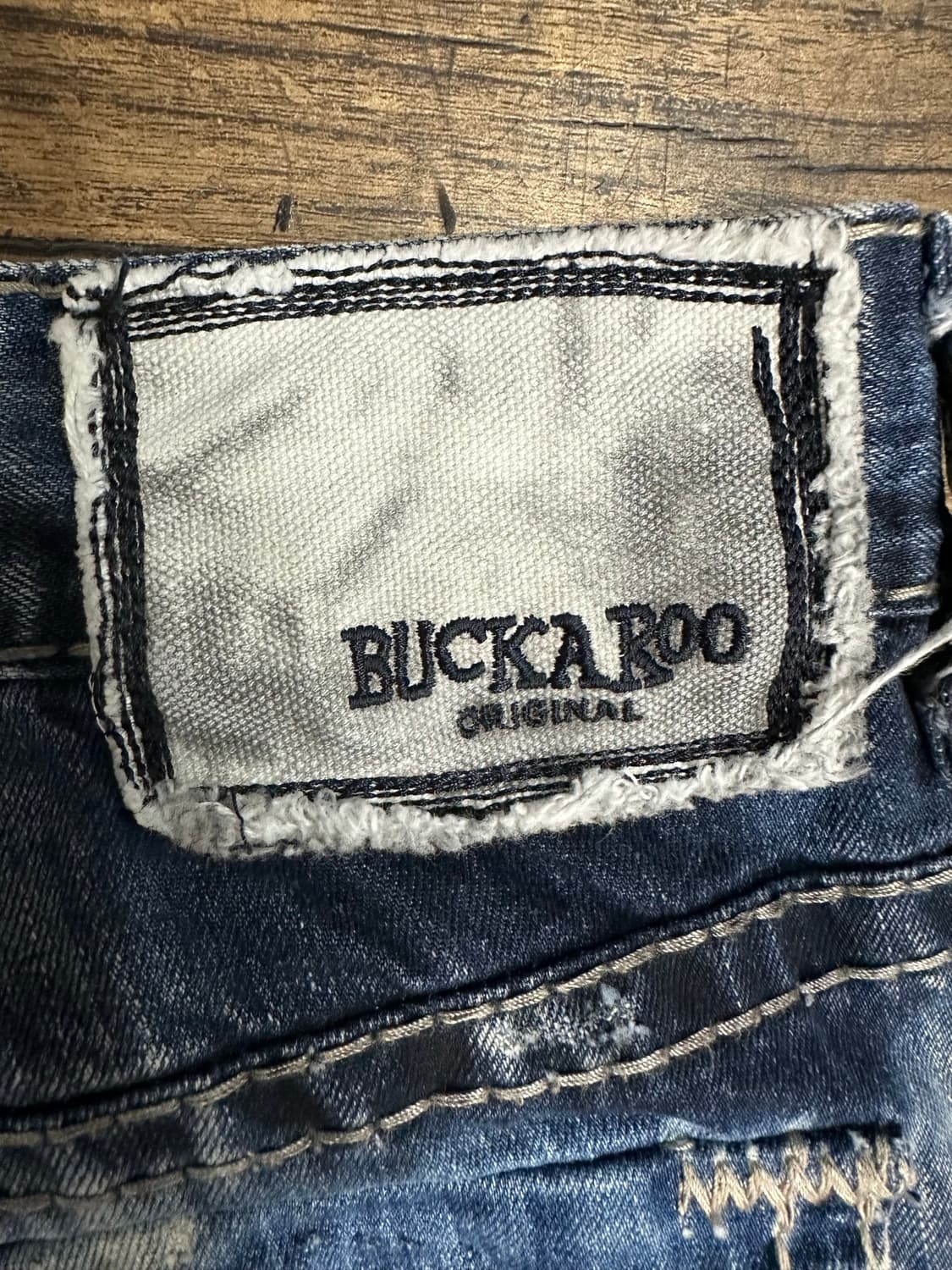 버커루 BUCKAROO Y2K 클라우드 워시 플랩포켓 데님 팬츠 34 상품이미지9