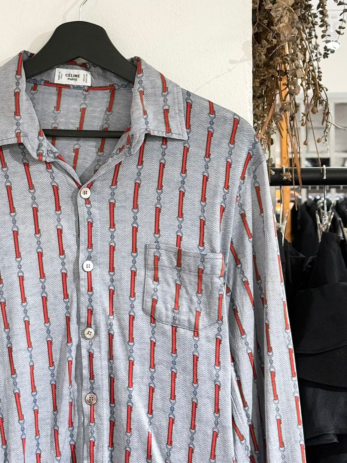 셀린느 홀스빗 웹 프린트 코튼 셔츠 상품이미지3