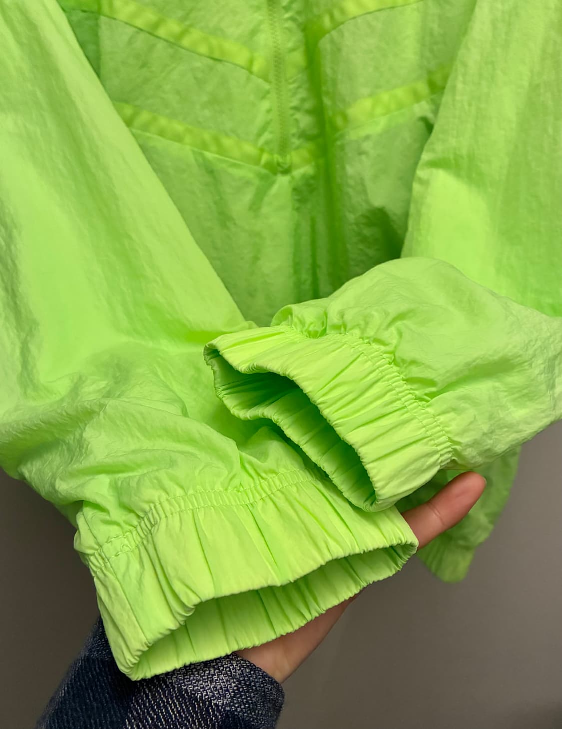 (XL)나이키 헤리티지 윈드러너 아노락 하프집업 바람막이자켓 형광 상품이미지7