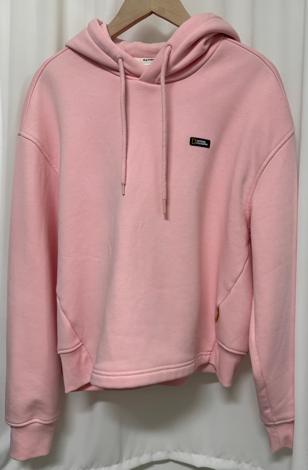 내셔널지오그래픽 핑크 기모후드티 상품이미지2