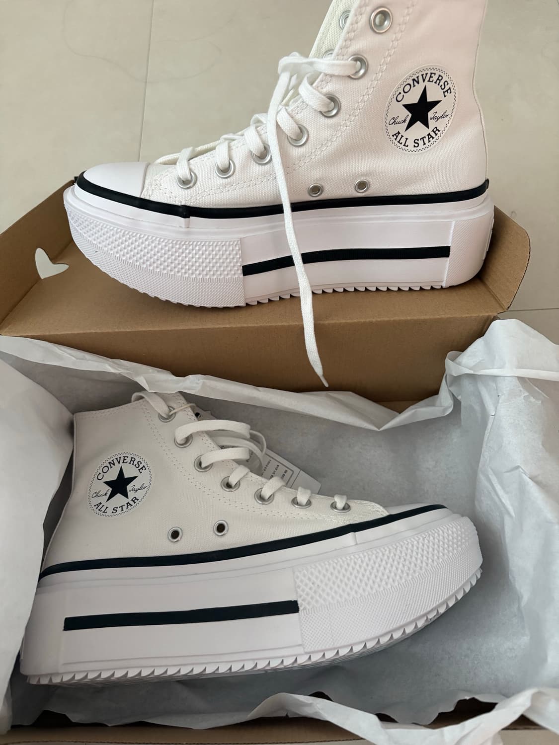 하츠투하츠 컨버스 척테일러 올스타 더블 스택 하이 상품이미지1