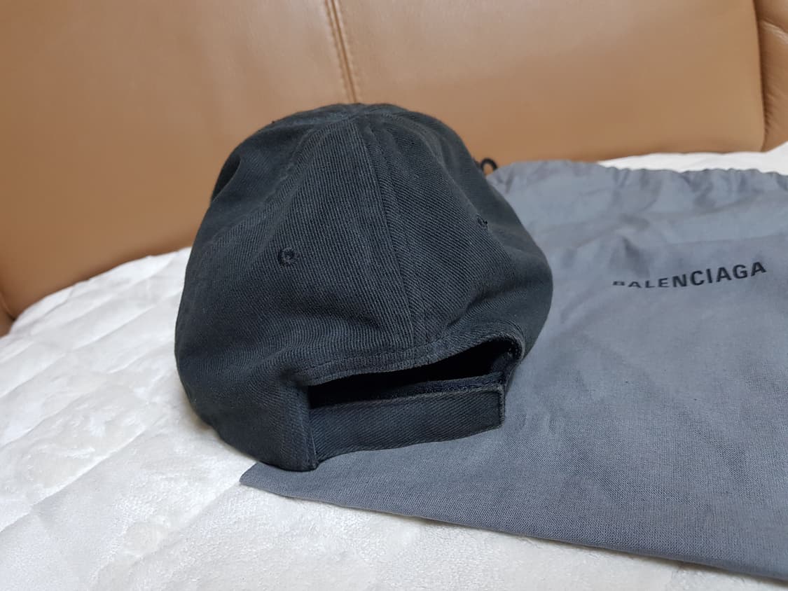 발렌시아가 디스트로이드 웨이브 모자 볼캡 블랙 상품이미지5