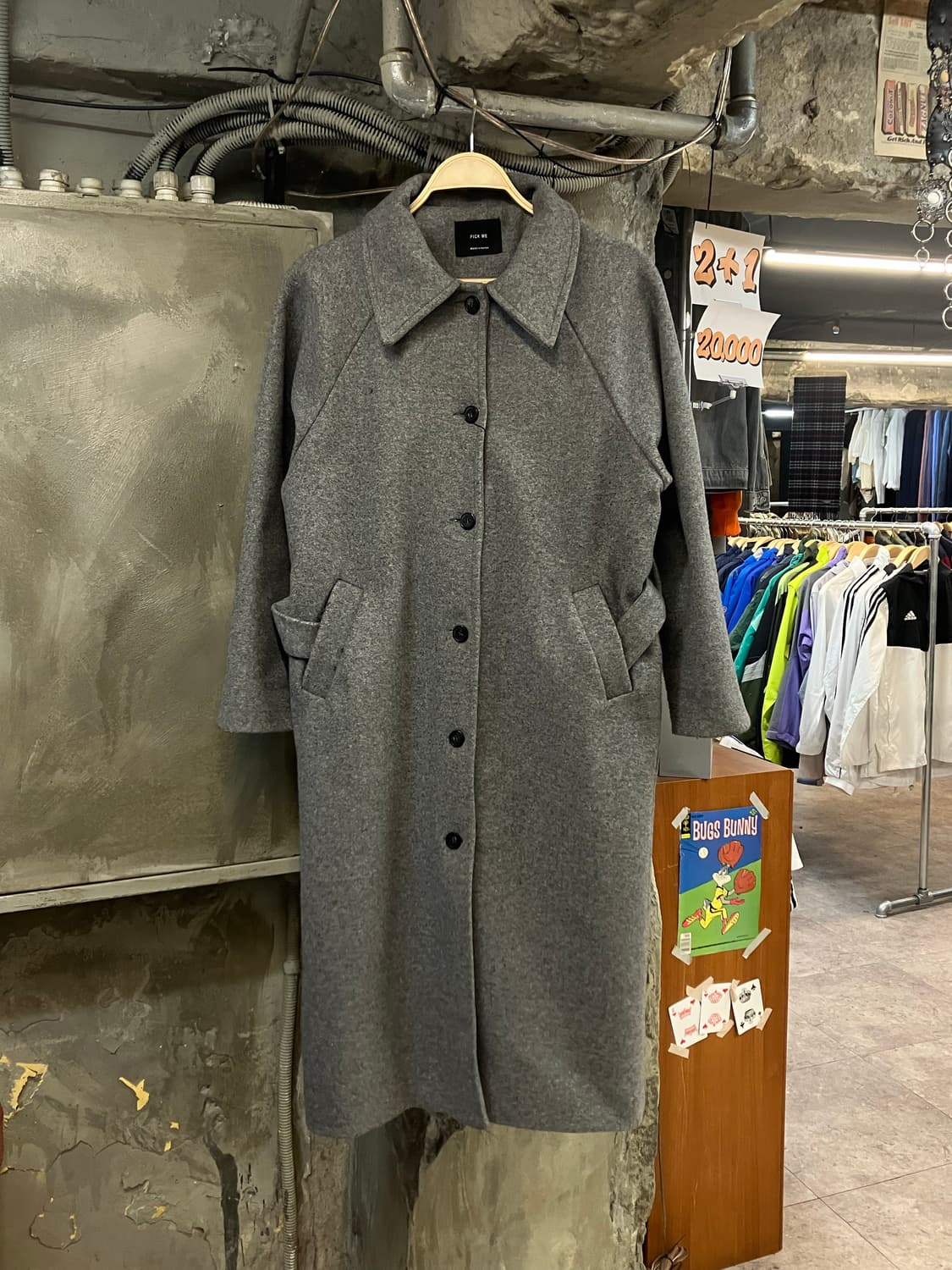 빈티지 롱 코트 차콜  #csz2911 상품이미지1