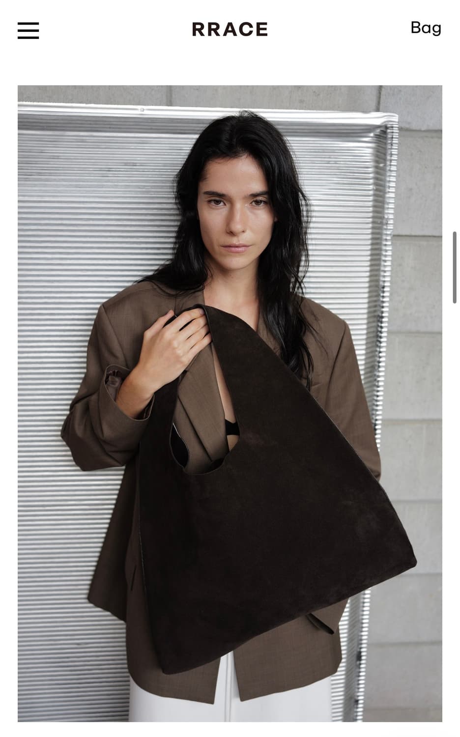 RRACE 리얼가죽 스웨이드뱃 스웨이드가방 새것 - 르셉템버 더로우 상품이미지2