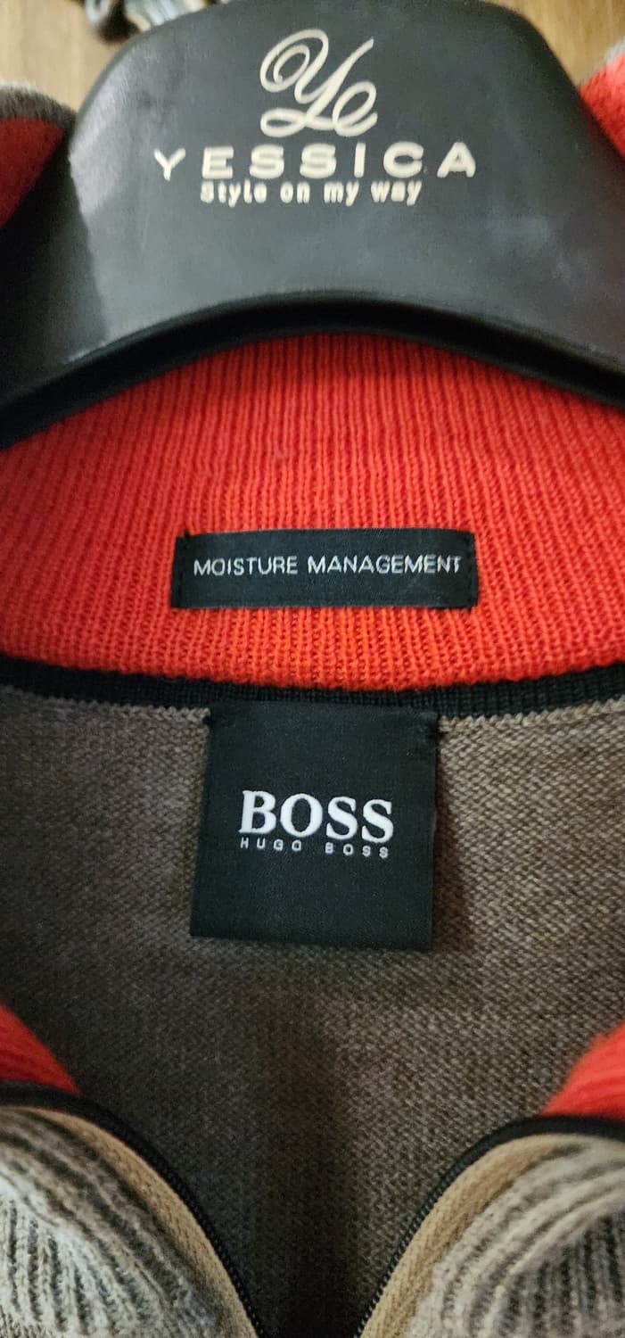 휴고보스 배색 니트 집업  XL 상품이미지3