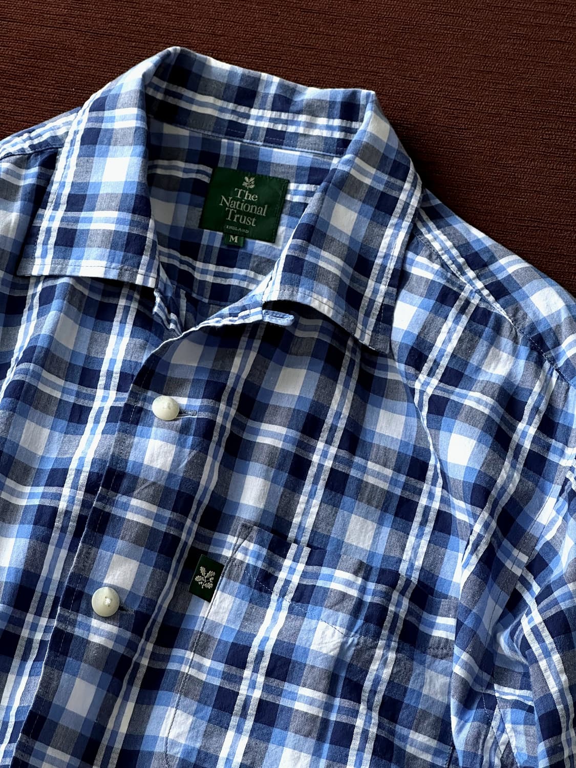 Natural sucker fabric check shirt 상품이미지2
