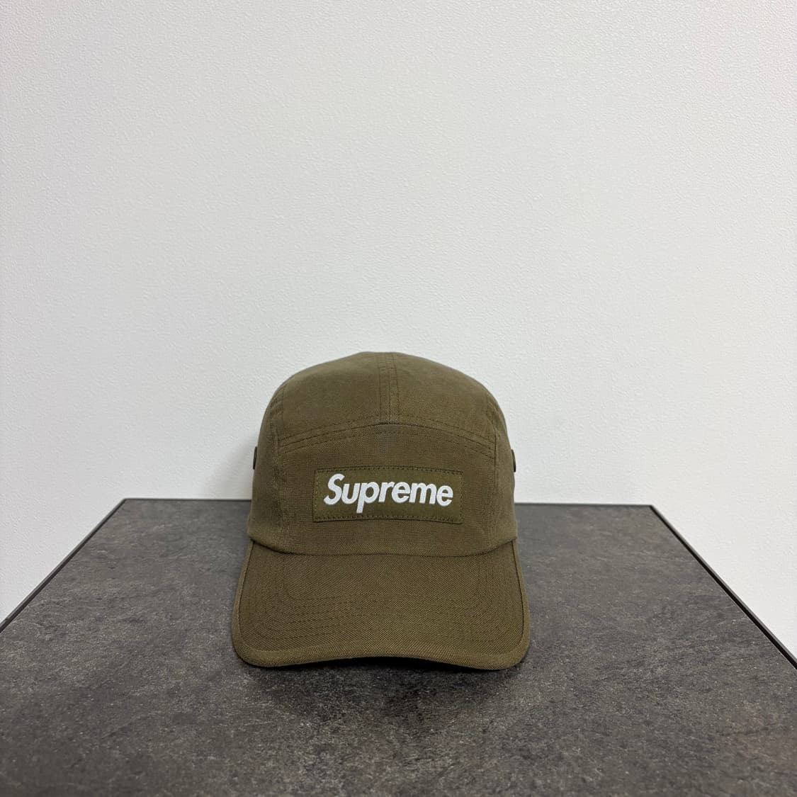 (OS) 슈프림 박스로고 캠프캡 모자 코듀라 올리브 카키 상품이미지1