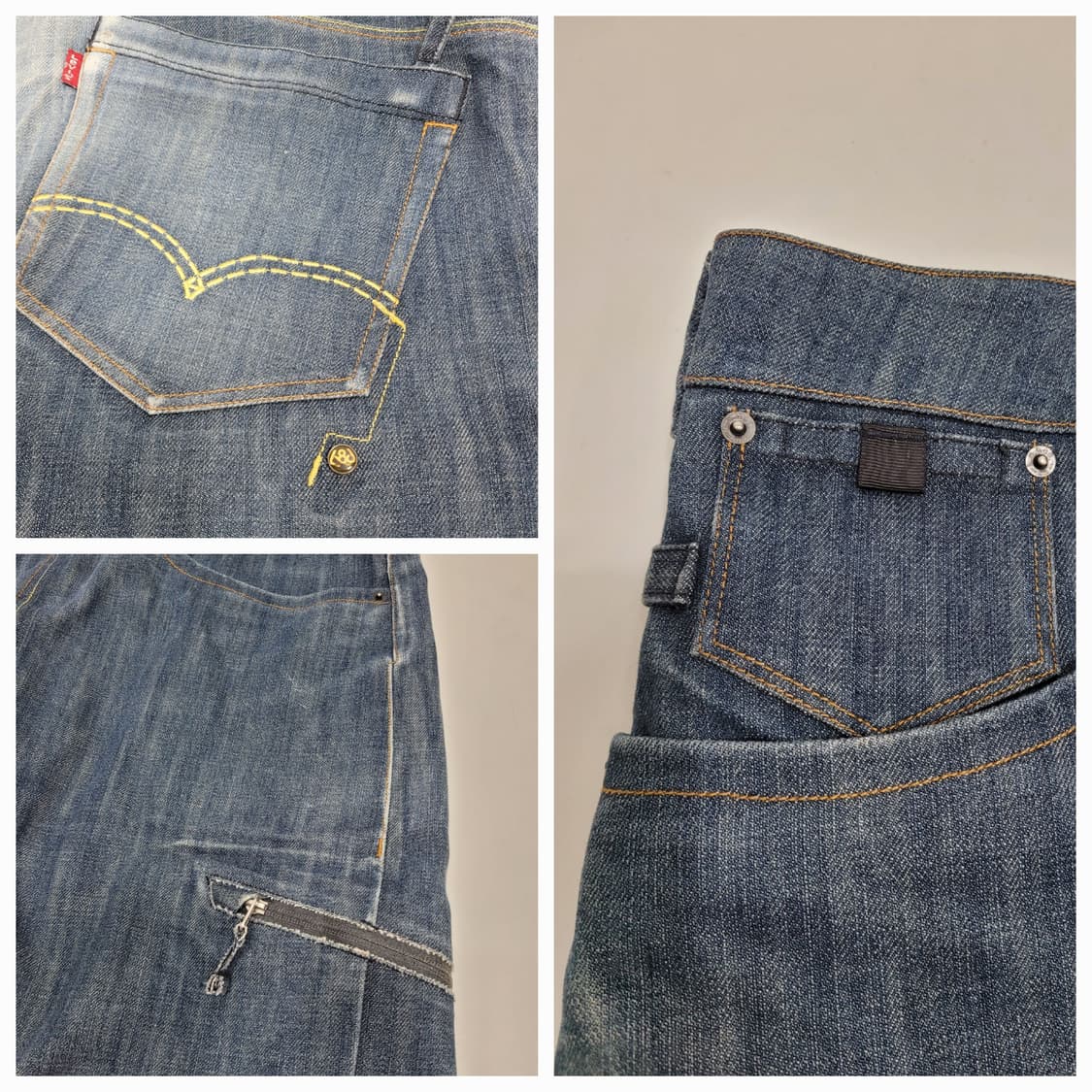 리바이스514 X 686 콜라보 스키 보드 팬츠 / 남 XL 연청 상품이미지3