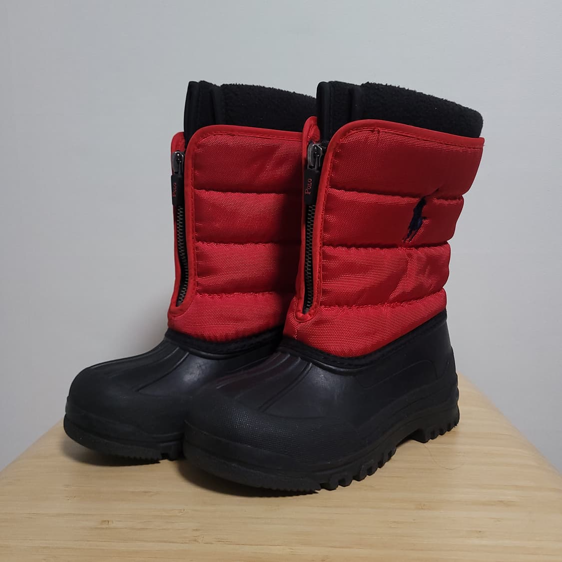 (170) POLO 폴로 랄프로렌 아동 부츠 레드 블랙 상품이미지2