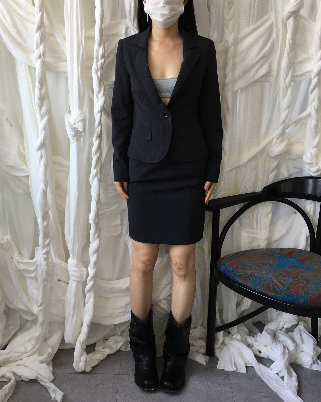 Cecil Mcbee stripe pattern jacket set up 상품이미지8
