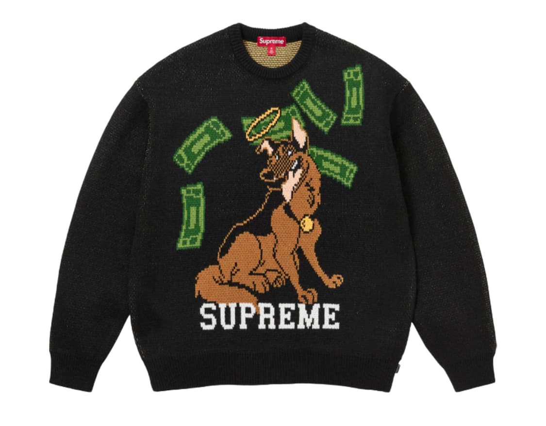 슈프림 올 독스 고 투 헤븐 스웨터 블랙 - 25FW 상품이미지1