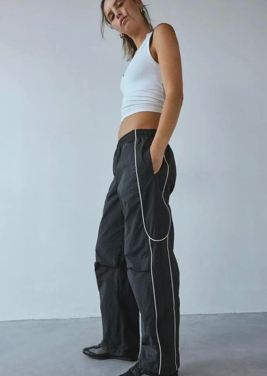 Urban outfitters bdg 파라슈트 나일론 팬츠 블랙 S 상품이미지2
