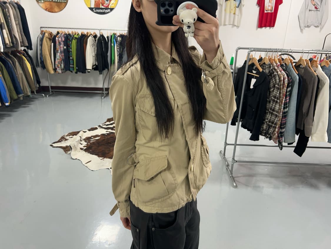 몽클레어 베이지 사파리 자켓  상품이미지2