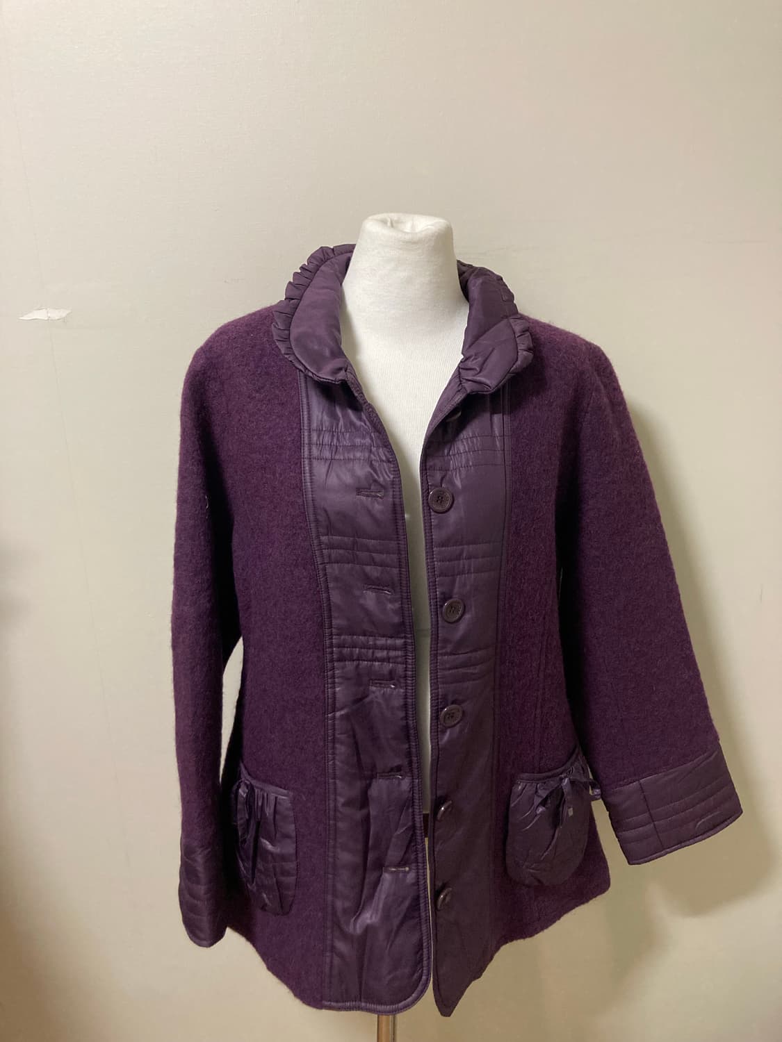 미사깔 둥근카라 자켓 상품이미지6