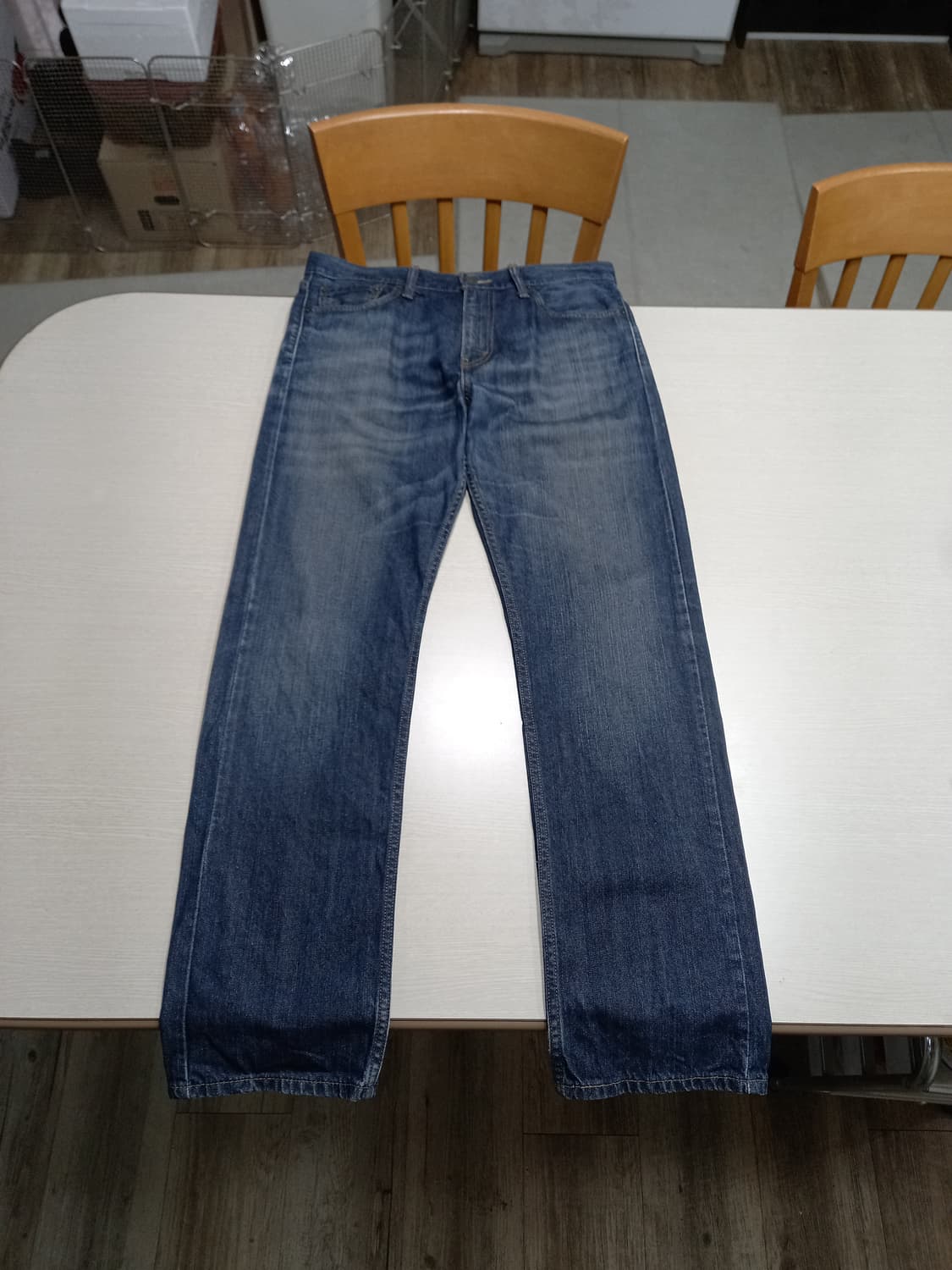 32 리바이스504 콜롬비아 워싱 일자 진청 32-336 상품이미지1