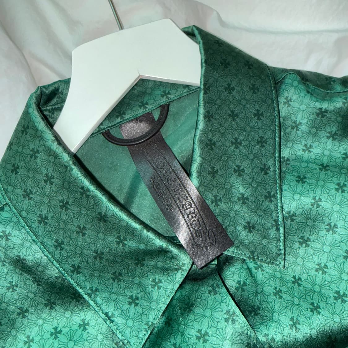 Chrome Hearts Silk Shirts Green 상품이미지5