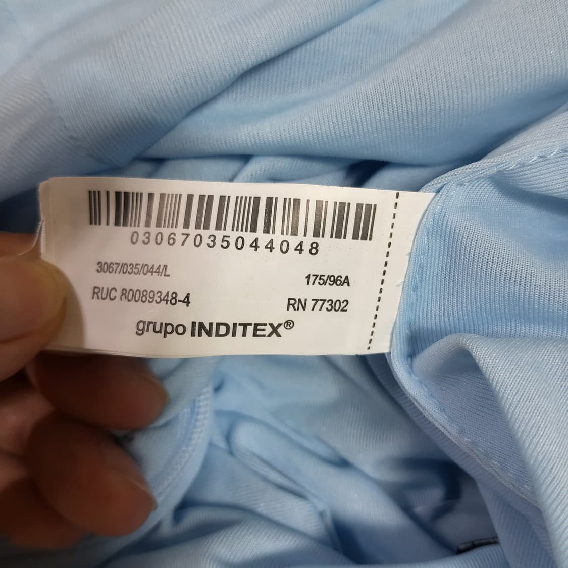 새상품 자라 ZARA 홀터넥 폴카도트 나시 하늘색 M 넘이쁨 상품이미지7