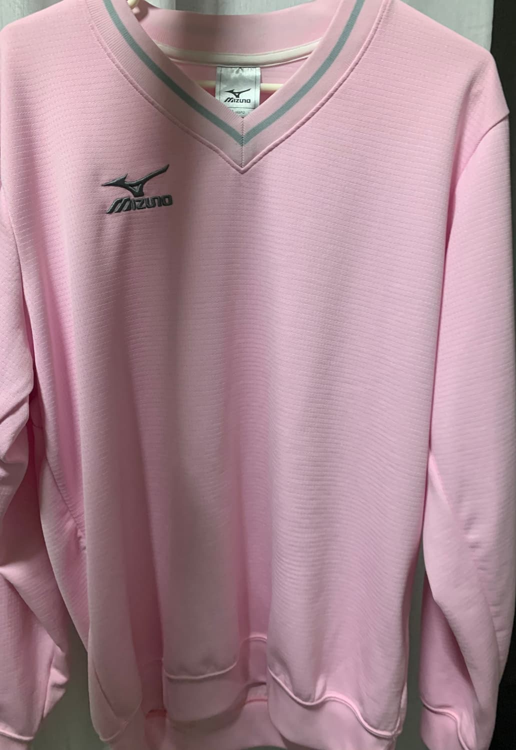 미즈노 핑크 맨투맨 상품이미지1