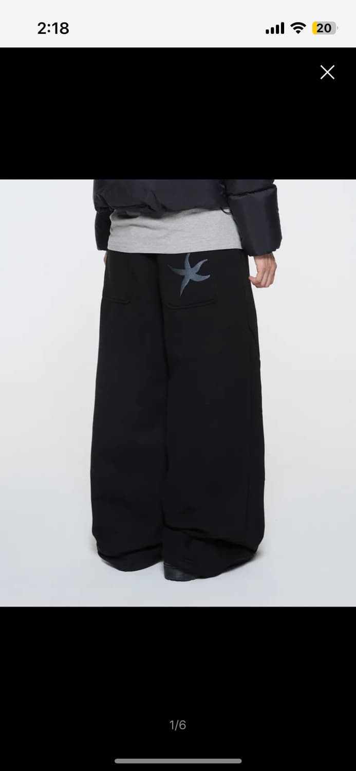 더콜디스트모먼트 TCM starfish sweat pants (black 상품이미지1