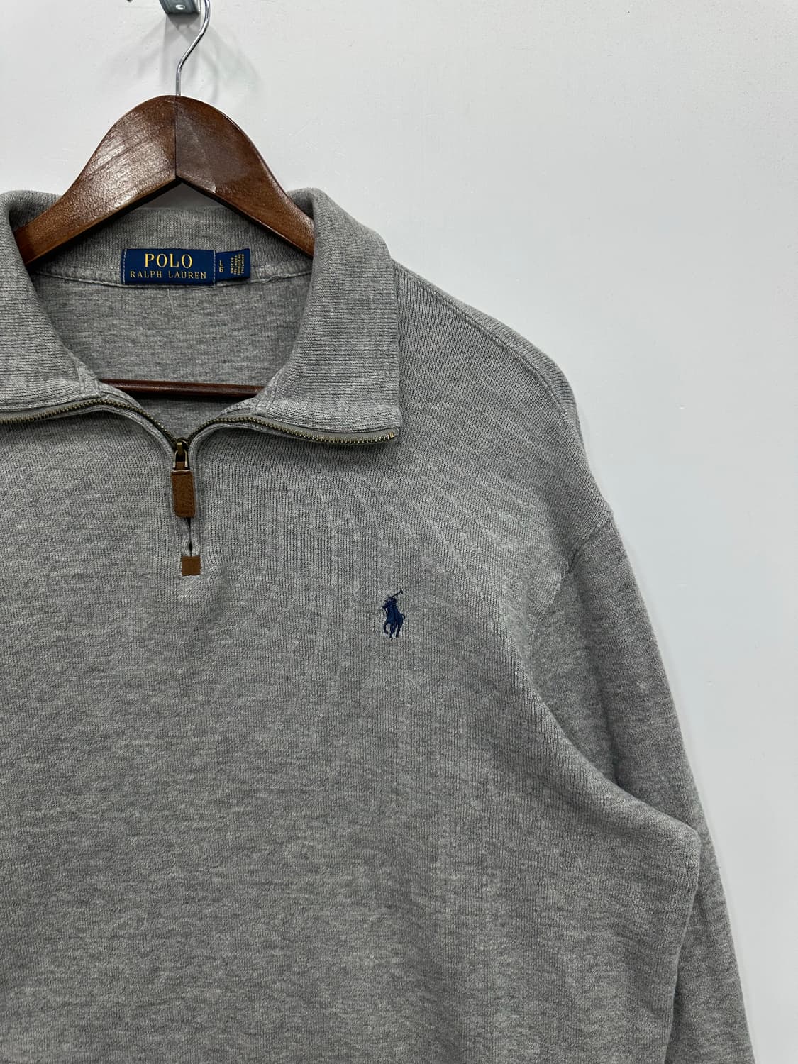 폴로 그레이 니트 반집업  상품이미지3