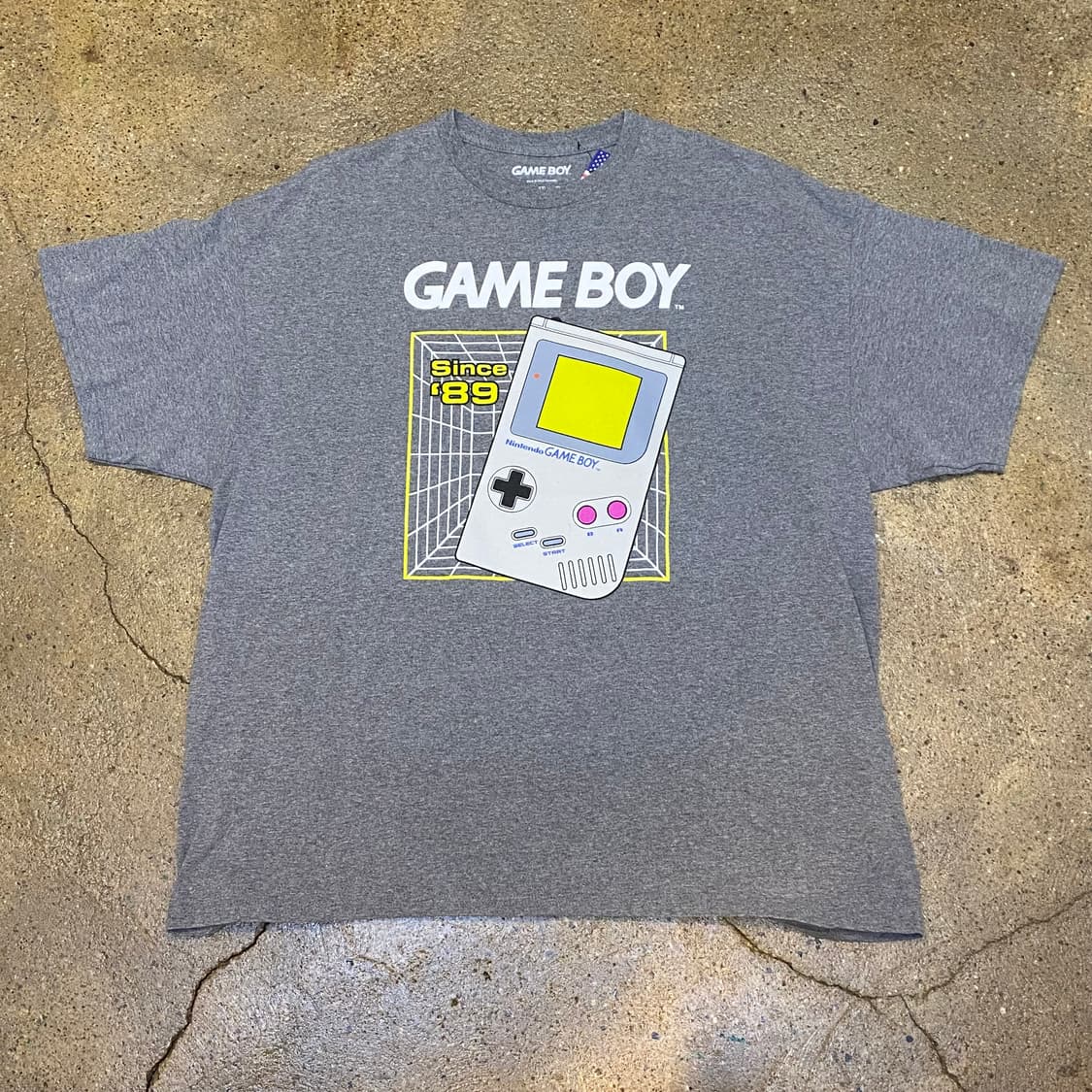 미국 빈티지 정품 닌텐도 게임보이 굿즈티 포인트 반팔티 상품이미지1