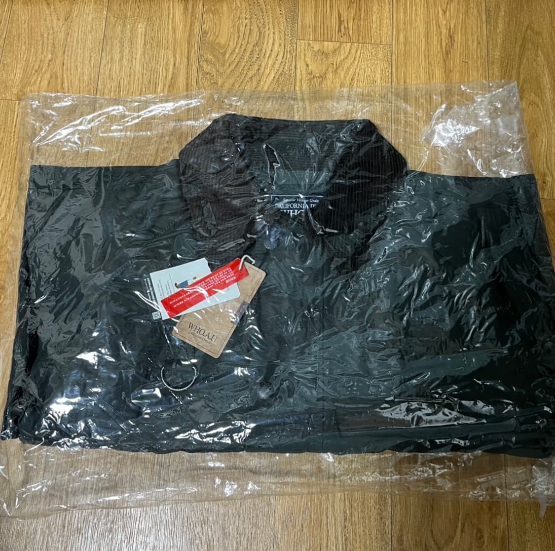 새제품 후아유 바버 재킷 WHO.A.U 숏 헌팅 자켓 카키 m사이즈 상품이미지10