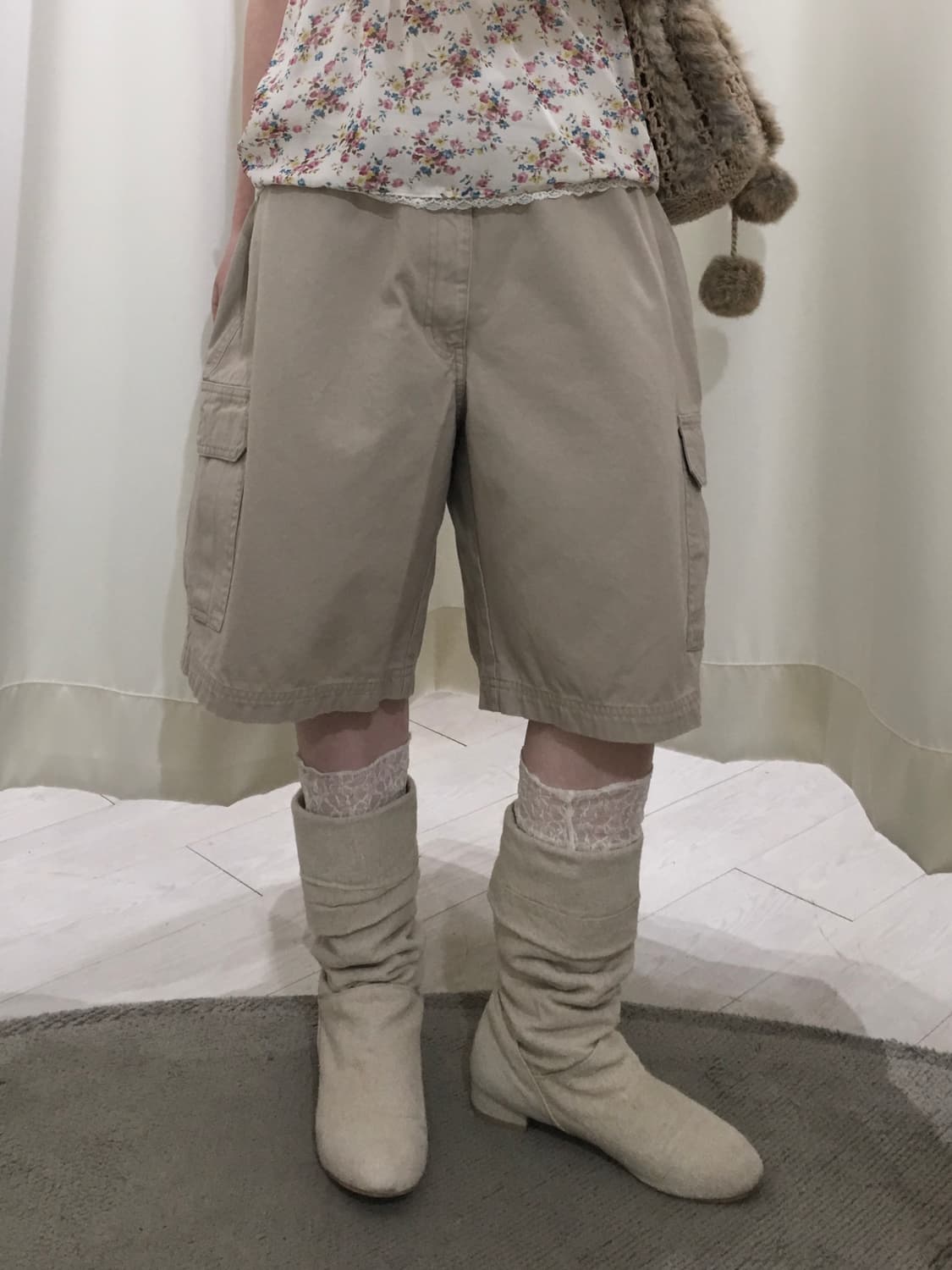 밴딩 카고 버뮤다 팬츠 상품이미지2