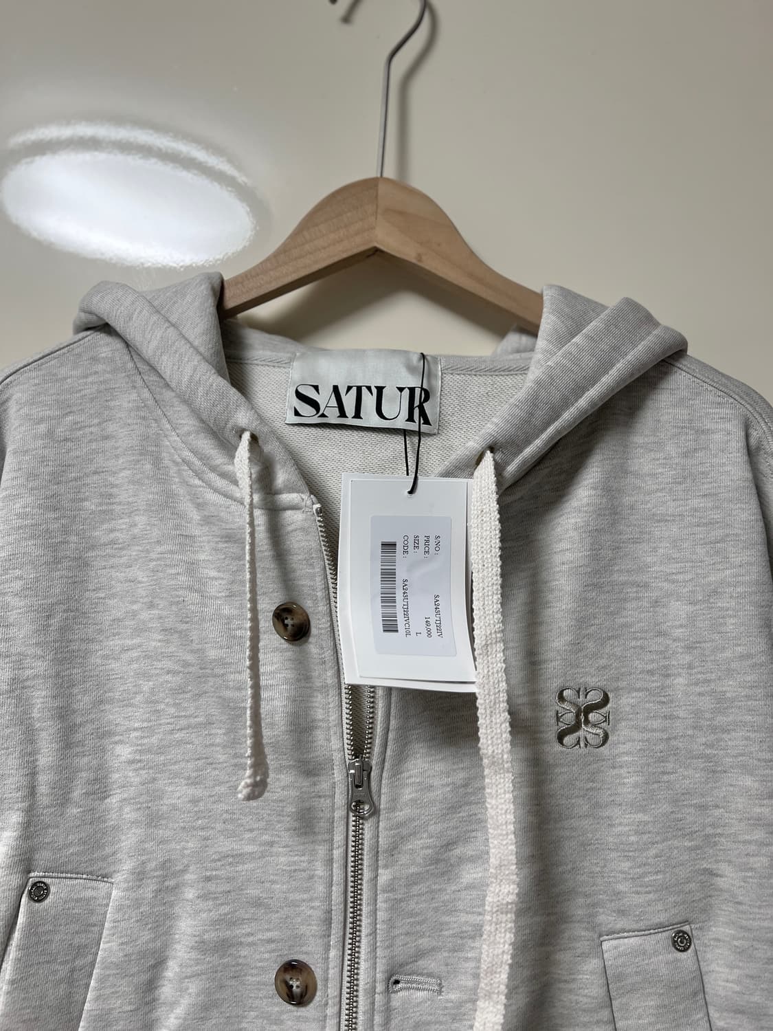 SATUR 세터 후드집업 스웻팬츠 트레이닝 세트 상품이미지3